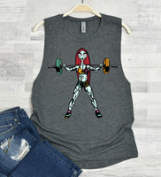 Workout Sally Workout Muscle Tank Regular Length, Sally, Nightmare Before Christmas, Halloween Tank