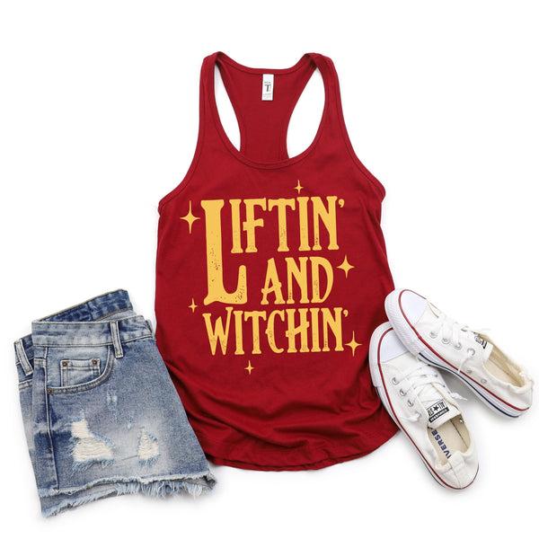 Liftin and Witchin Reg. Racerback Tank