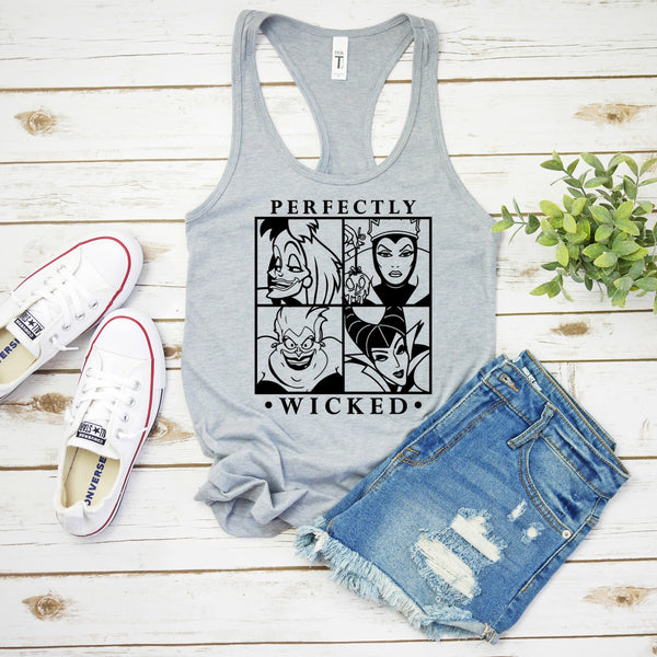 Female Villains Perfectly Wicked Racerback Tank Top