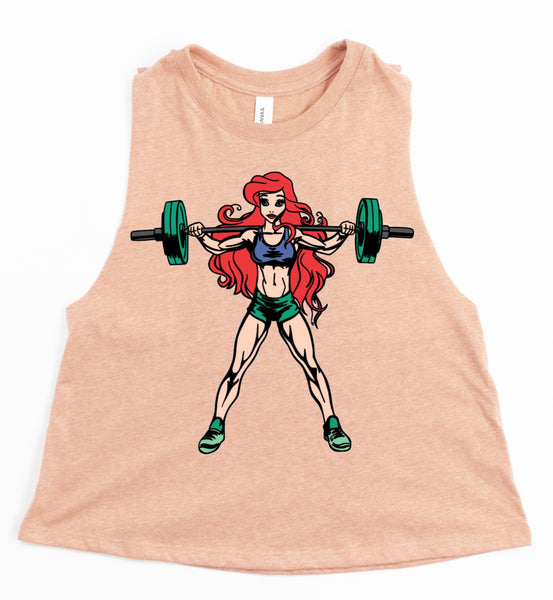 Workout Ariel Workout Muscle Crop Tank Top